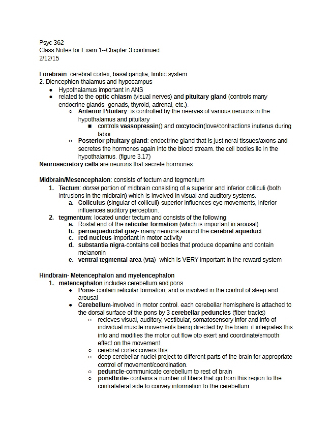 Sixth Day Notes on Chapter Three Conclusion (Feb 12)