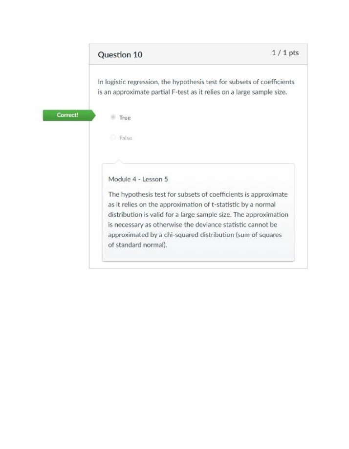 Hypothesis Testing in Logistic Regression