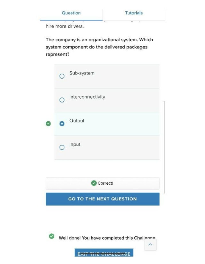 What Delivered Packages Represent in an Organizational System