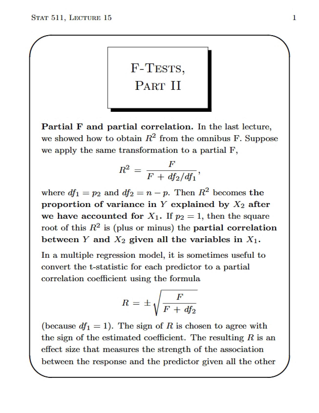Correlation Concepts
