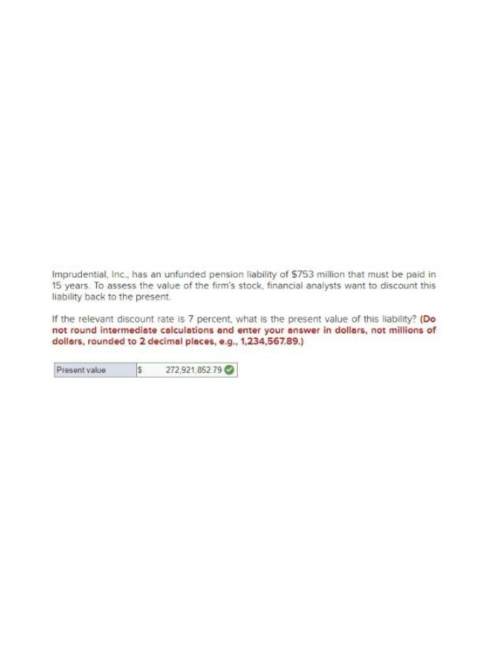 Present Value Quiz