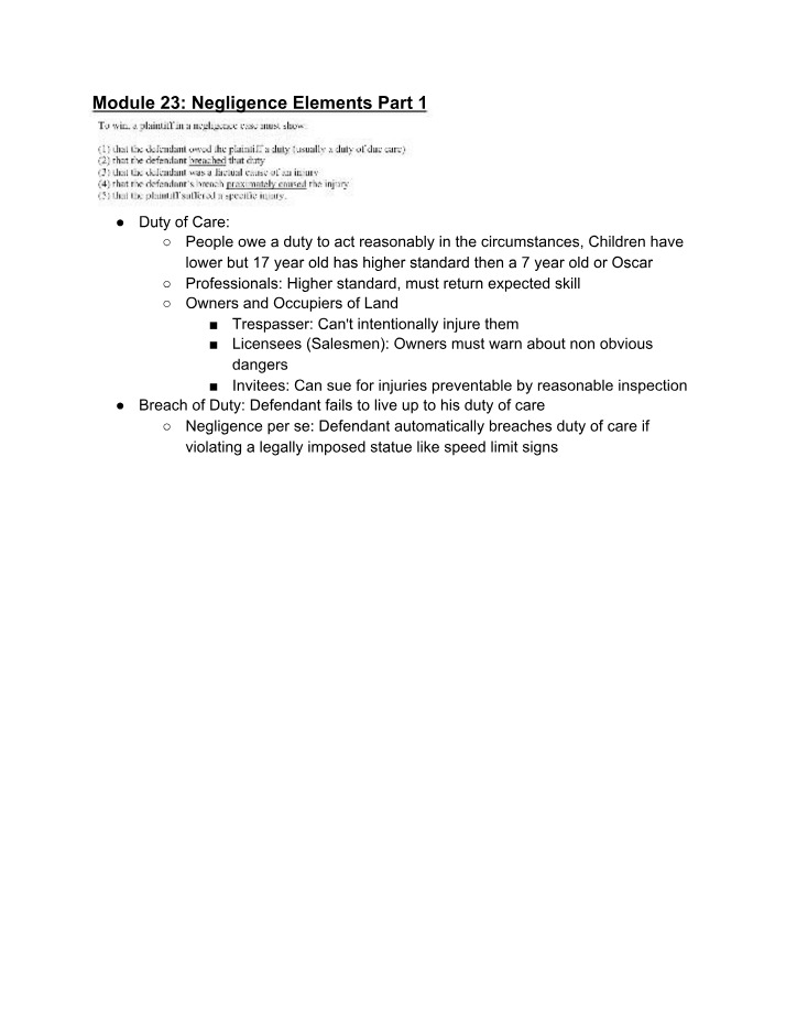 Module 23 - Business Law