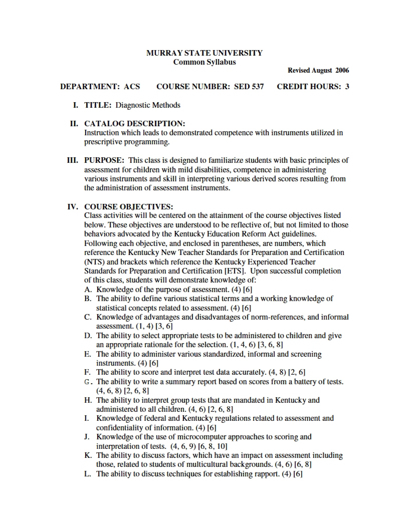 Syllabus