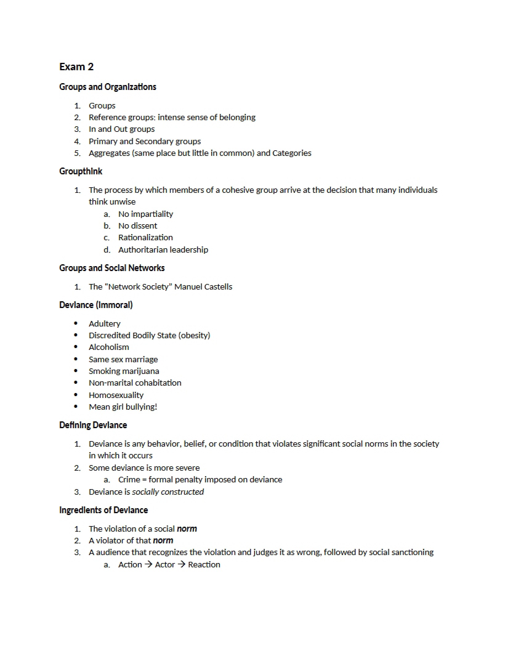 Organizations and Groups