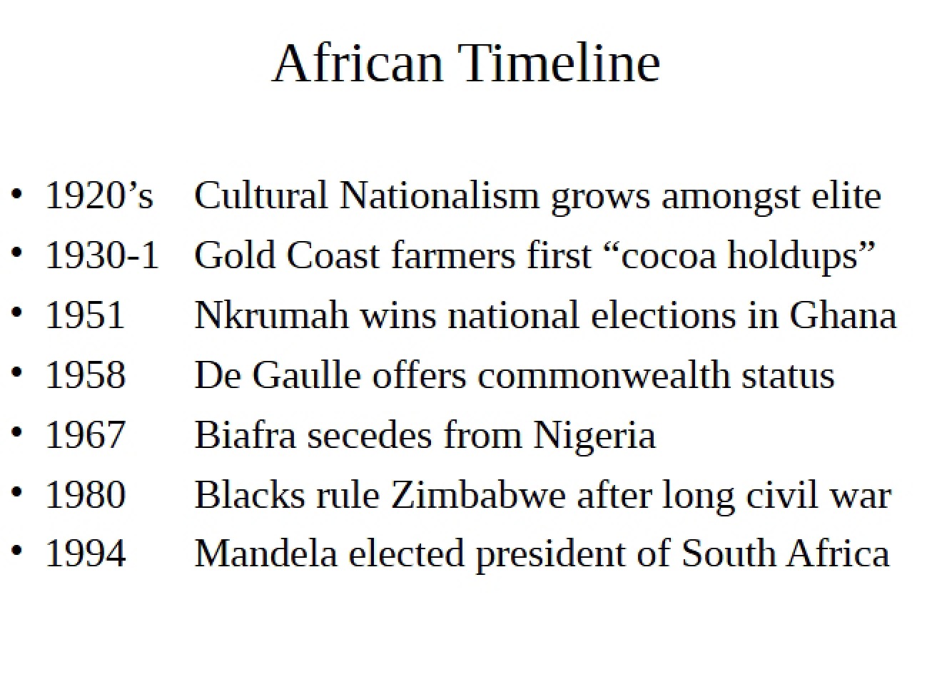 Lecture Notes History 102