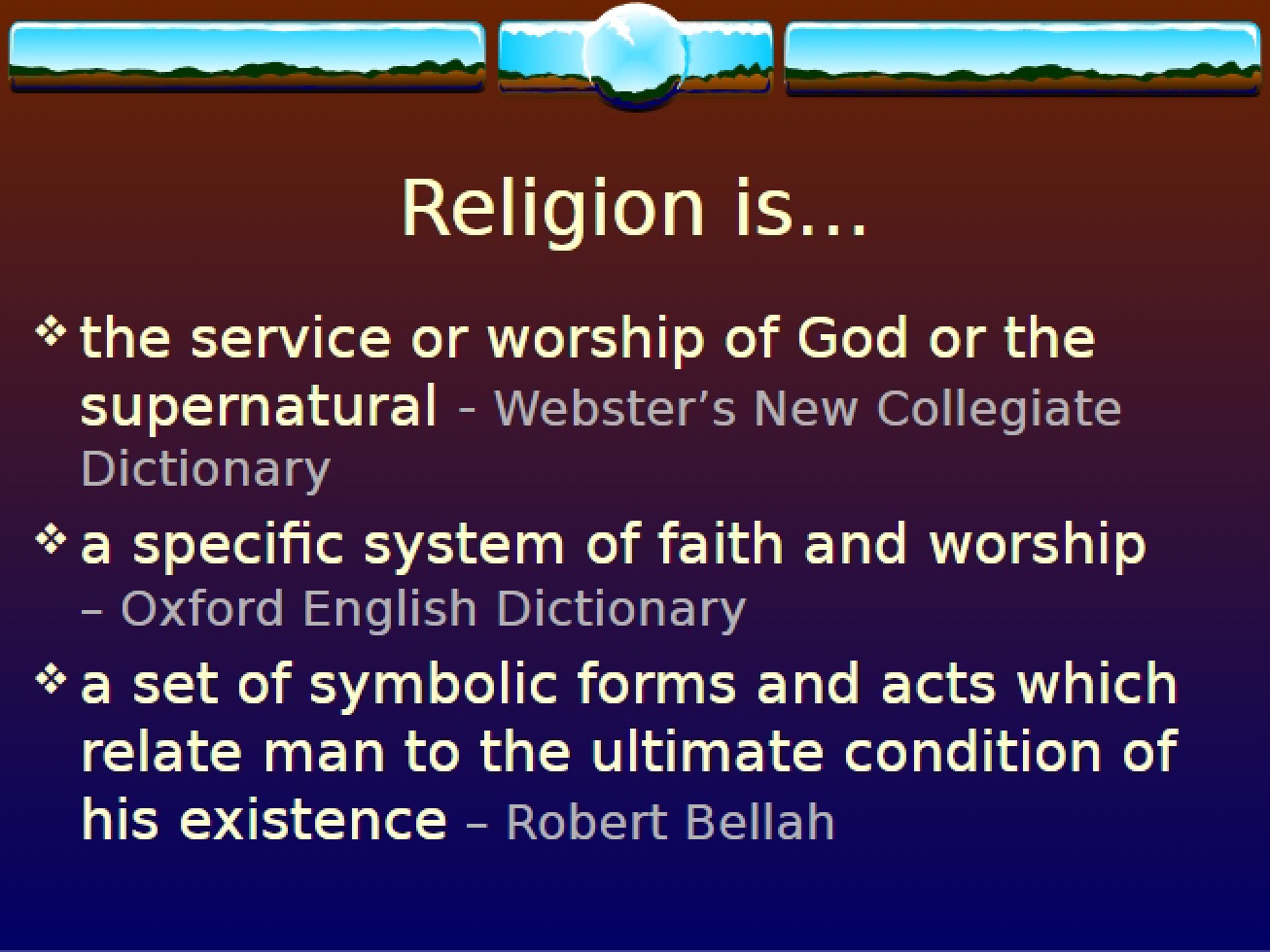 Definition of Religion