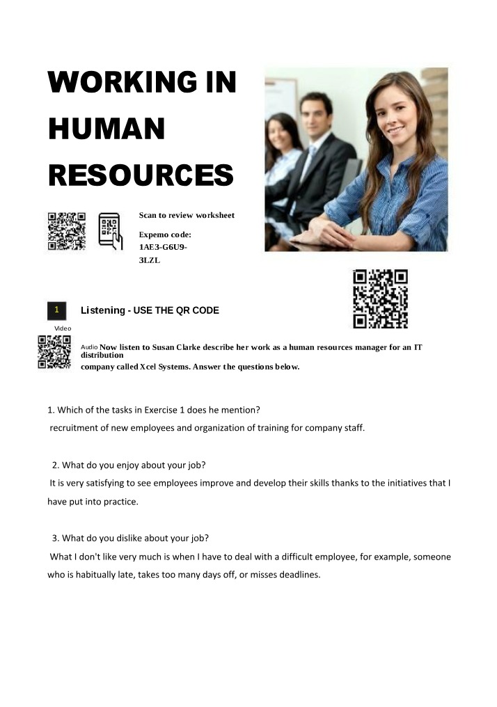 Working in Human Resources - Insights from Xcel Manager
