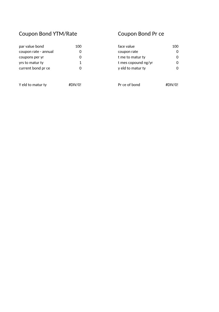 Calculations in Excel