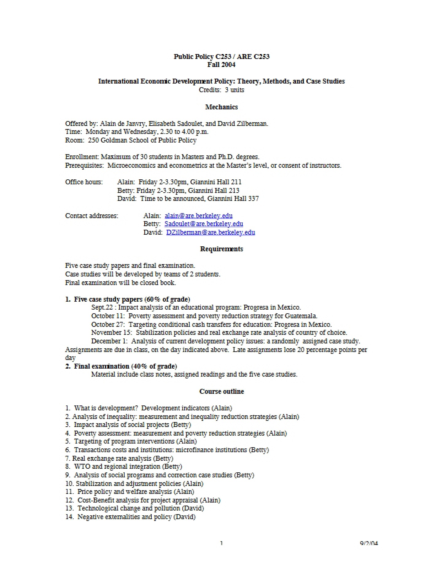 Term Syllabus