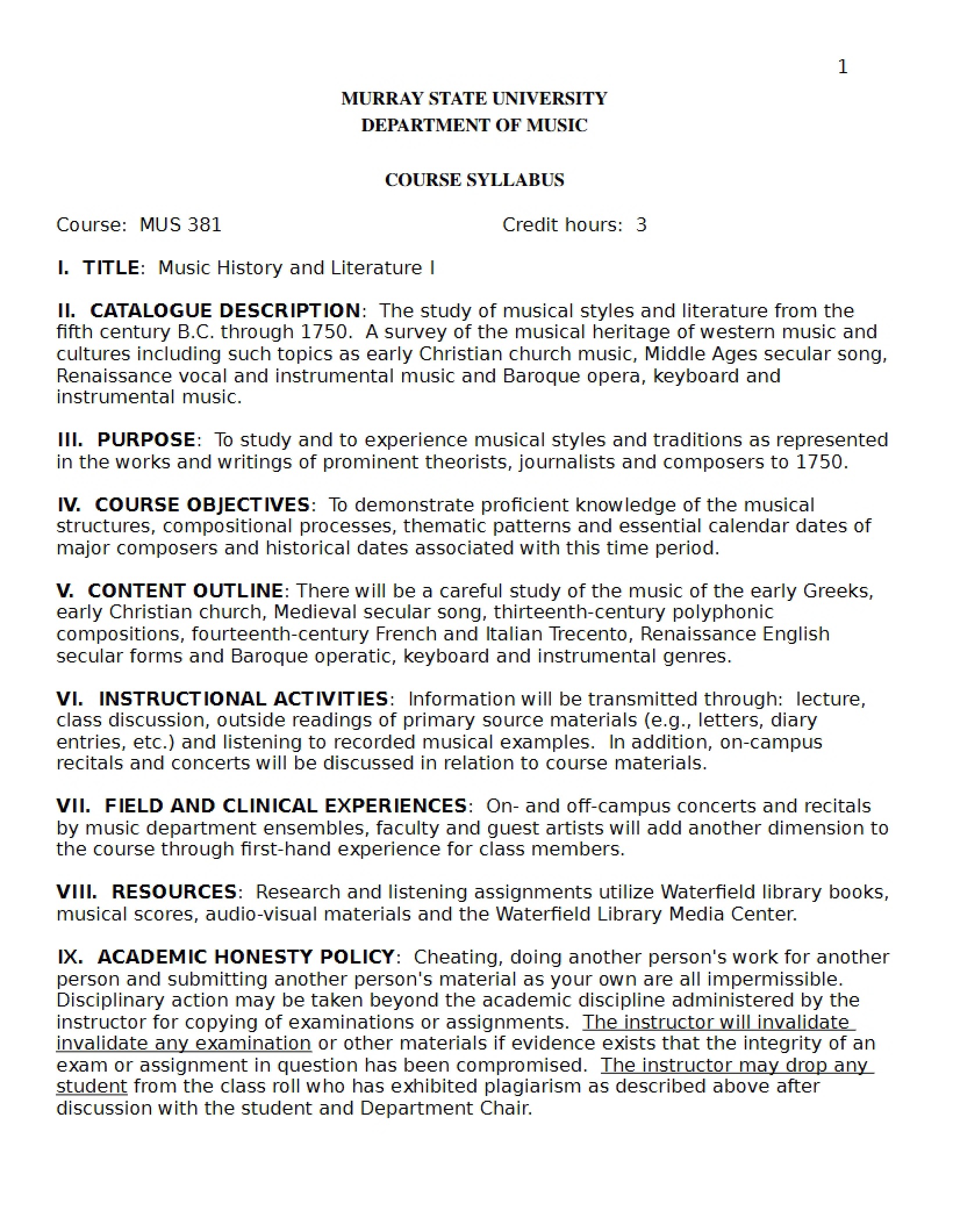 Syllabus