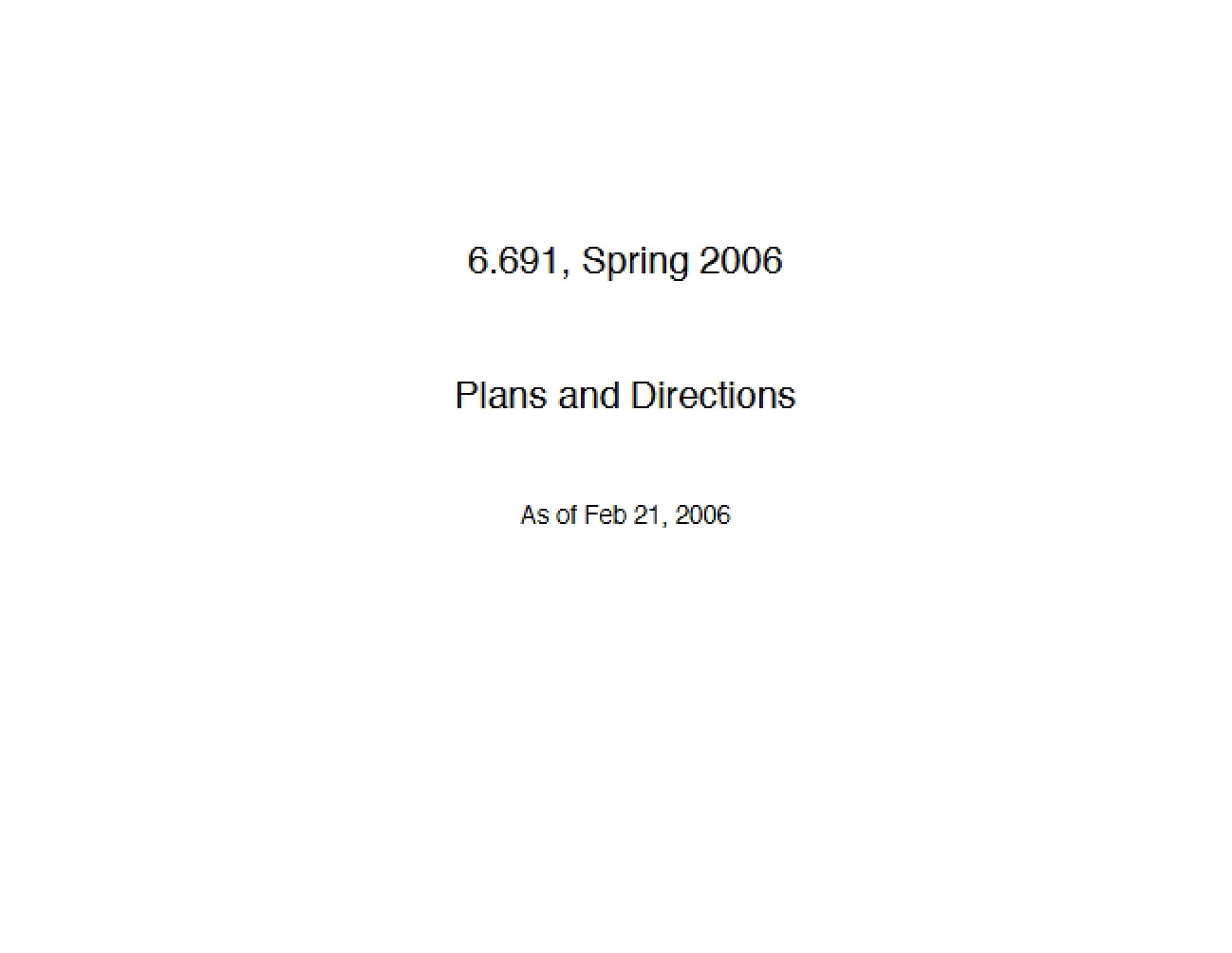 Future Directions and Strategic Plans
