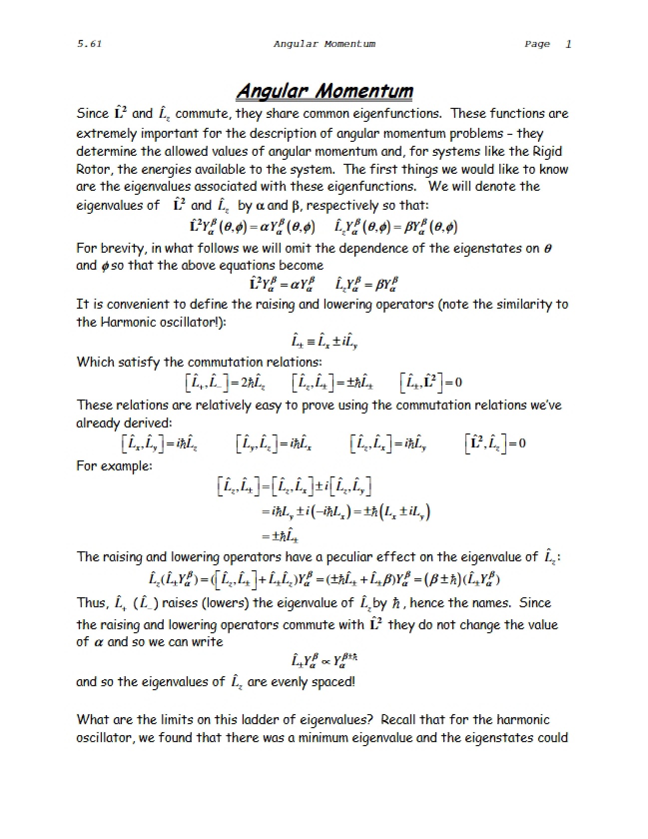 Momentum (Angular)