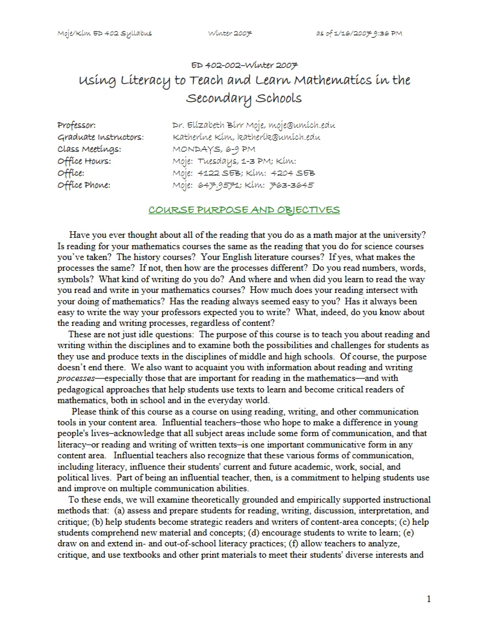 Syllabus EDUC 402