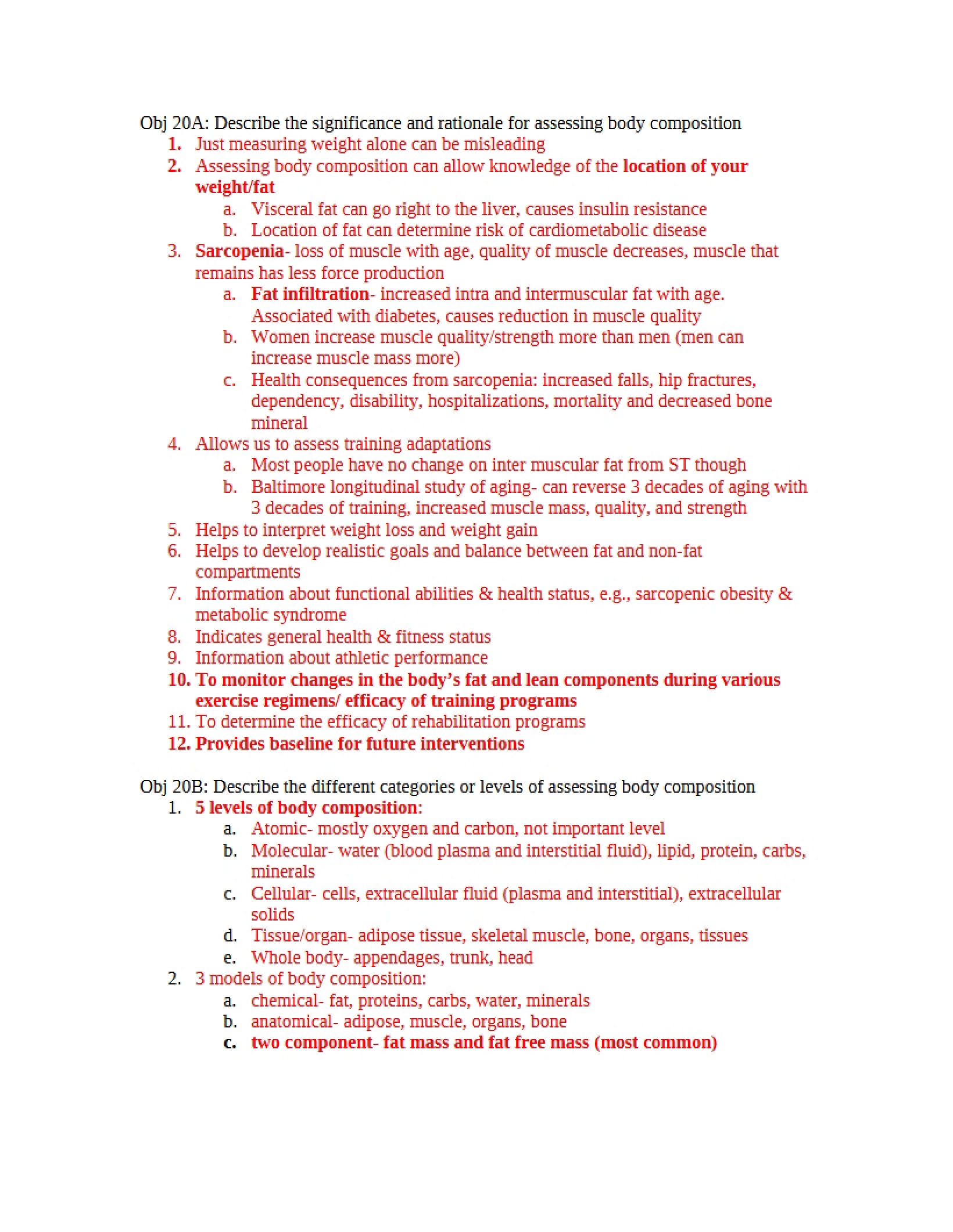 KNES 461 Class Notes