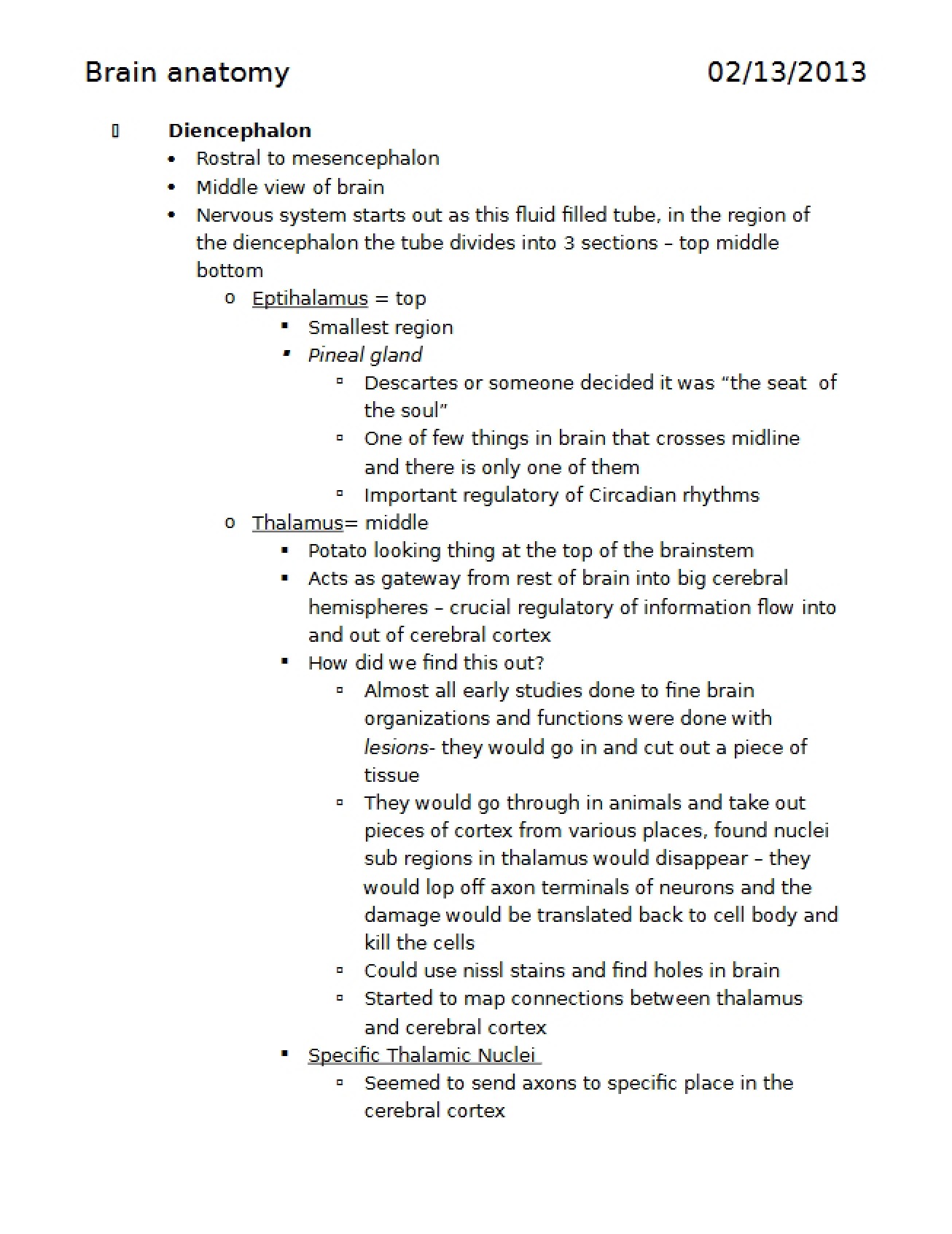 Exam Two (Neuropsychology)