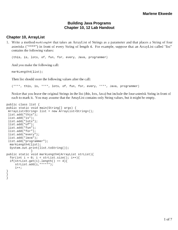 COSC 236 - Homework 9