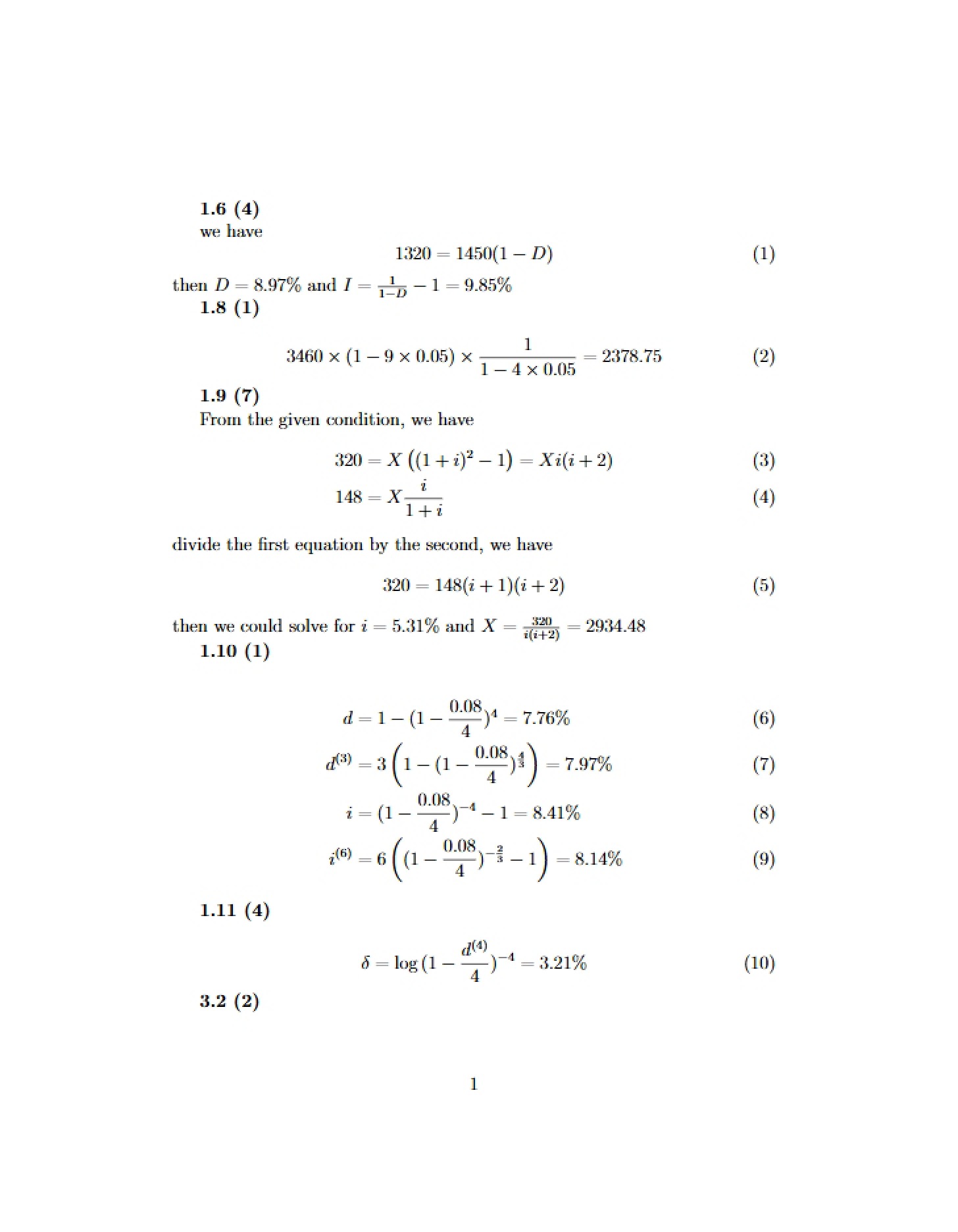Solution for Homework 3