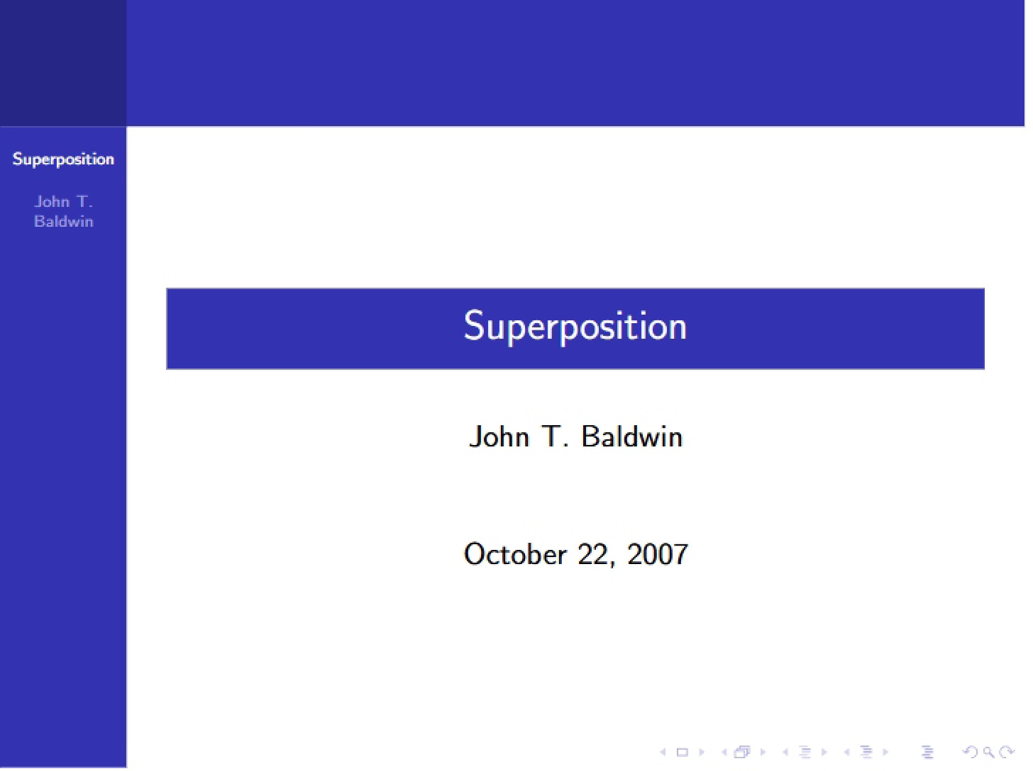 Principle of Superposition