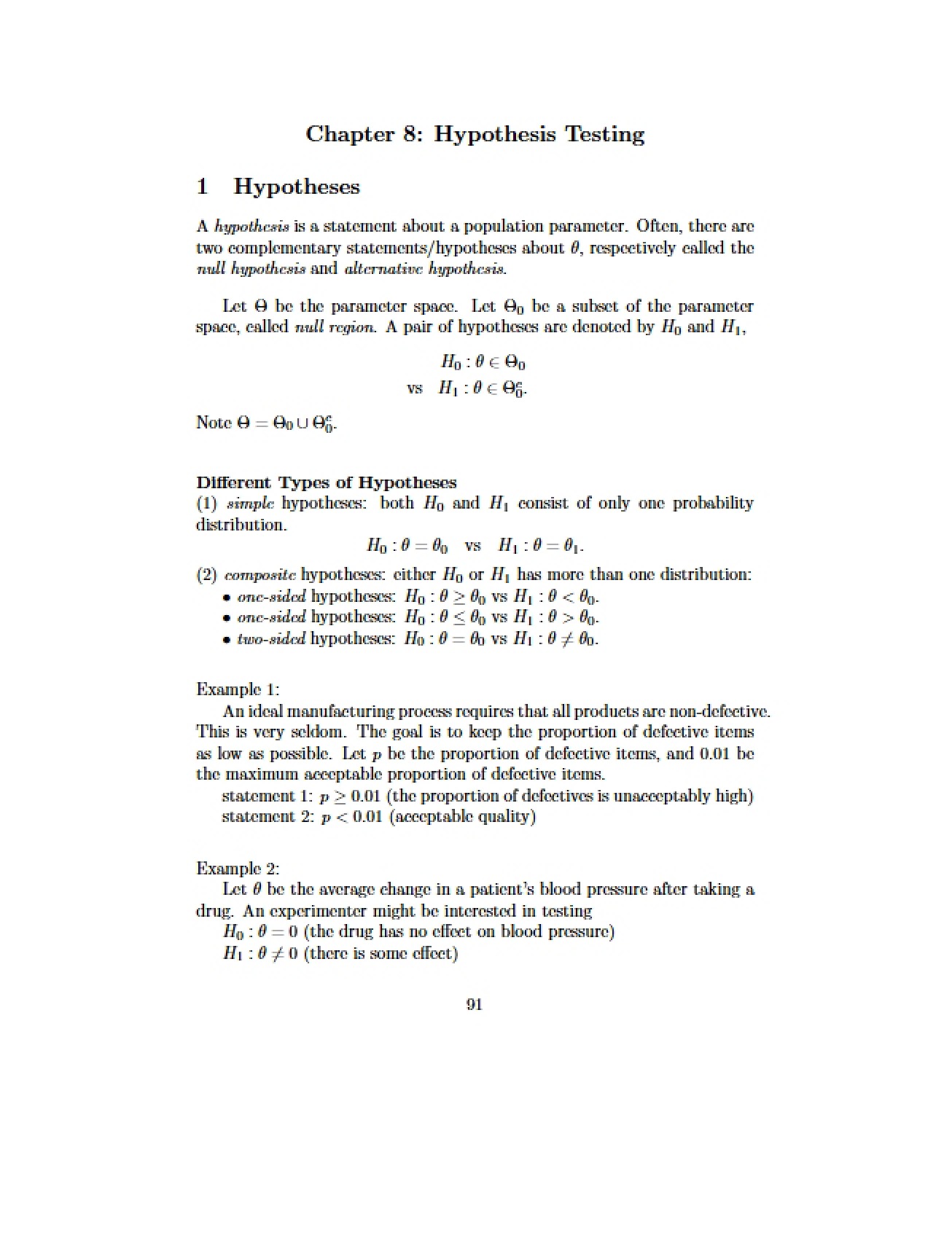 Thinking about Hypotheses