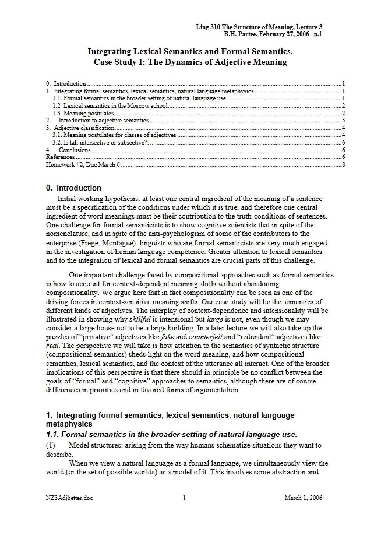 Formal and Lexical Semantics Integration