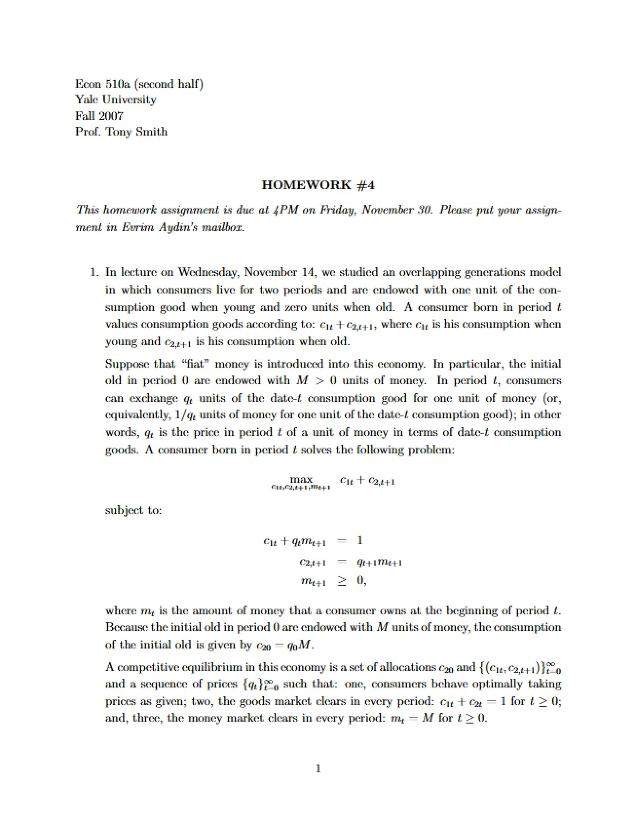 Assignment 4 - ECON 510