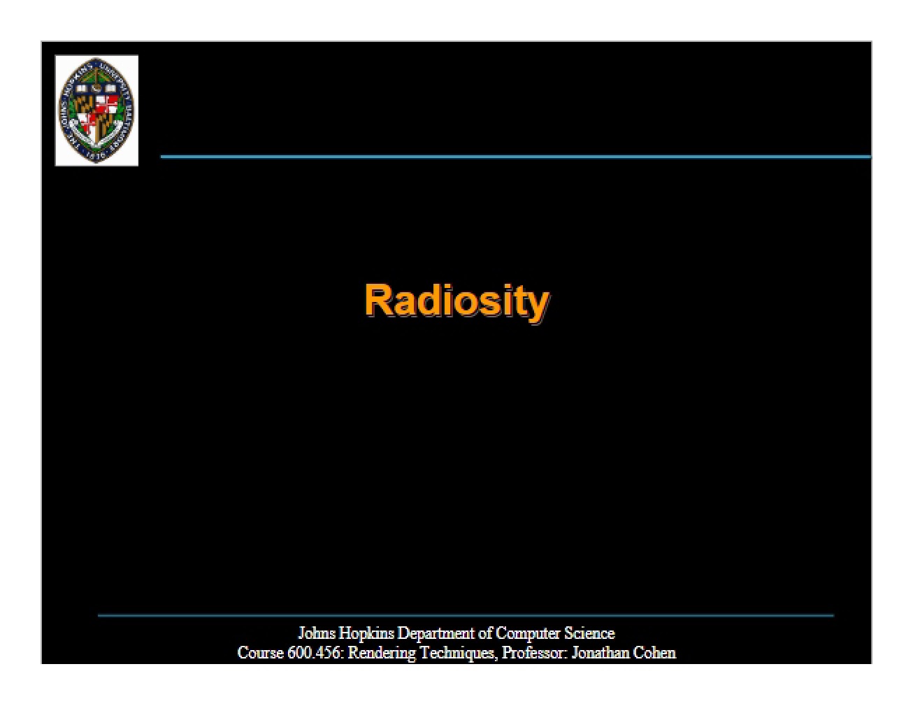 Radiosity Techniques