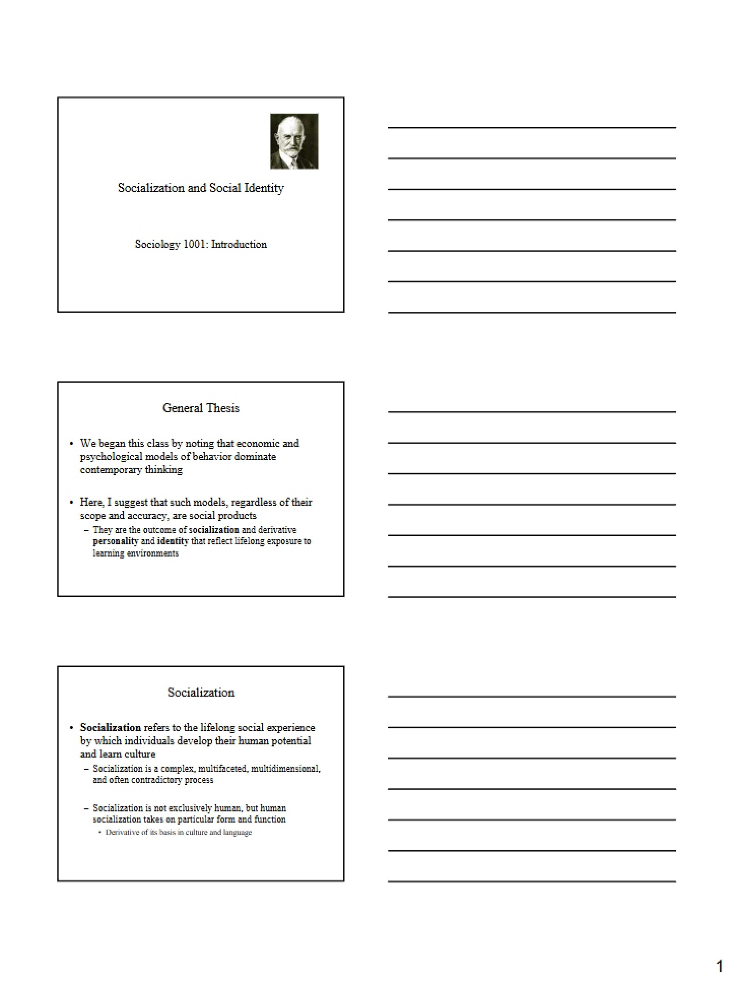 Identity Formation and Socialization