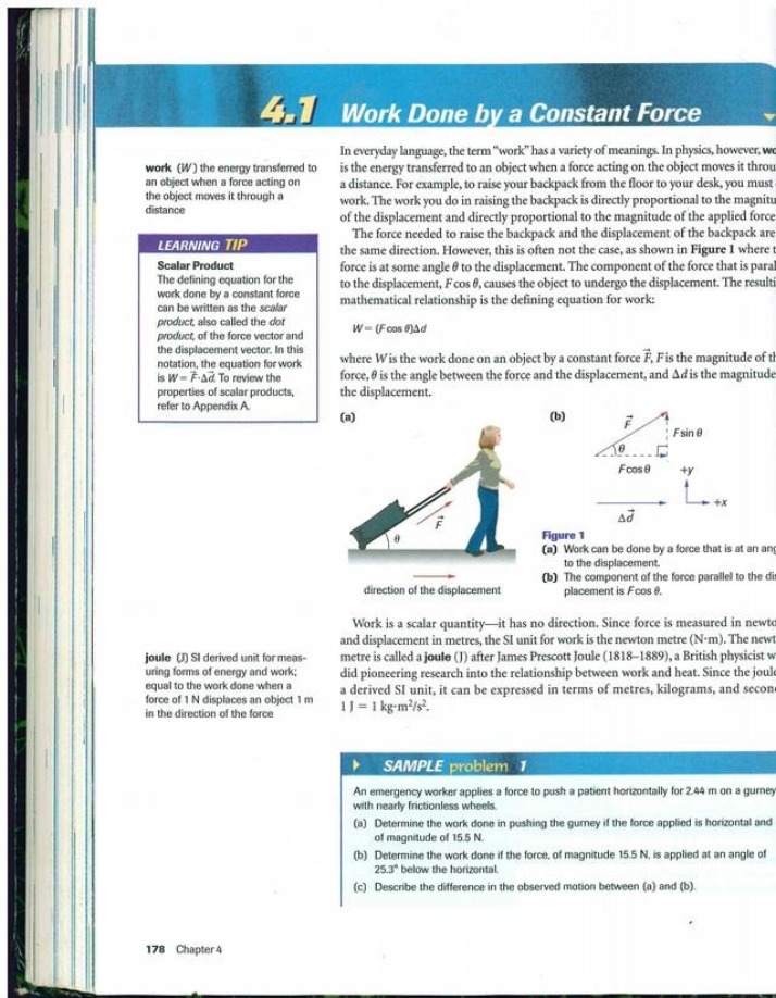 Work Done by Constant Force
