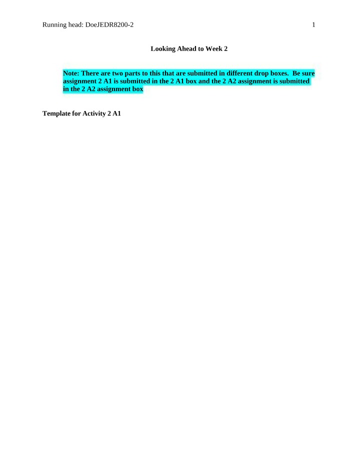 Assignment 2, Part 2 - EDR8200 A2 Template
