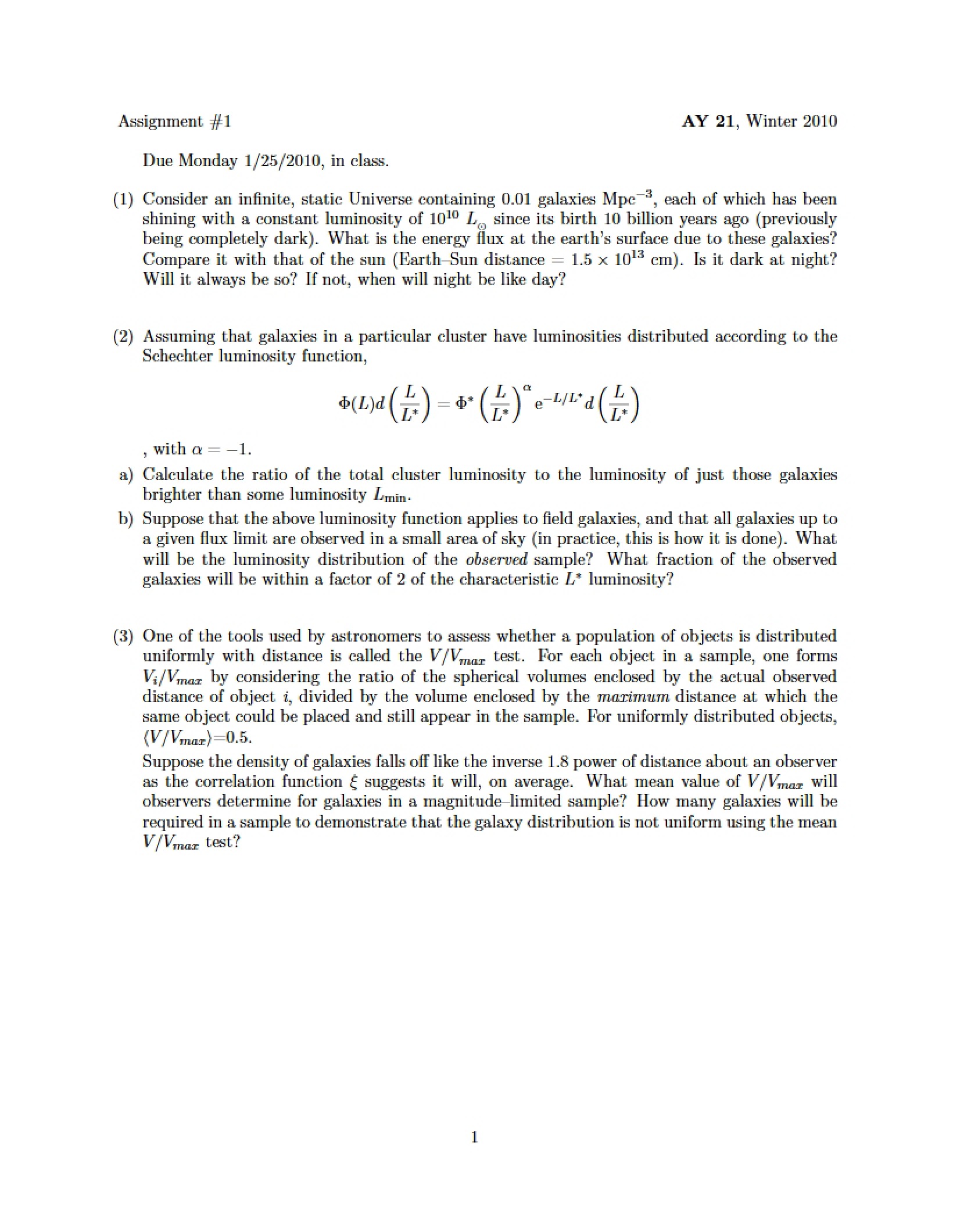 First Assignment - AY 21