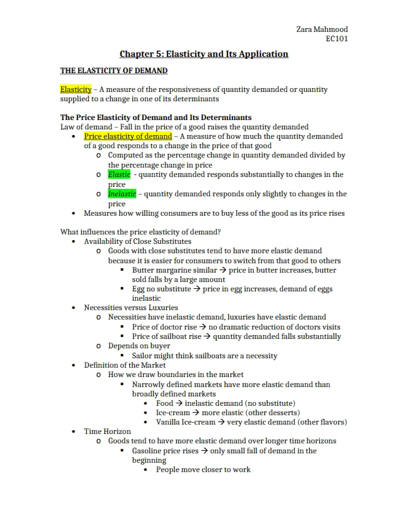 Fifth Chapter Applications of Elasticity