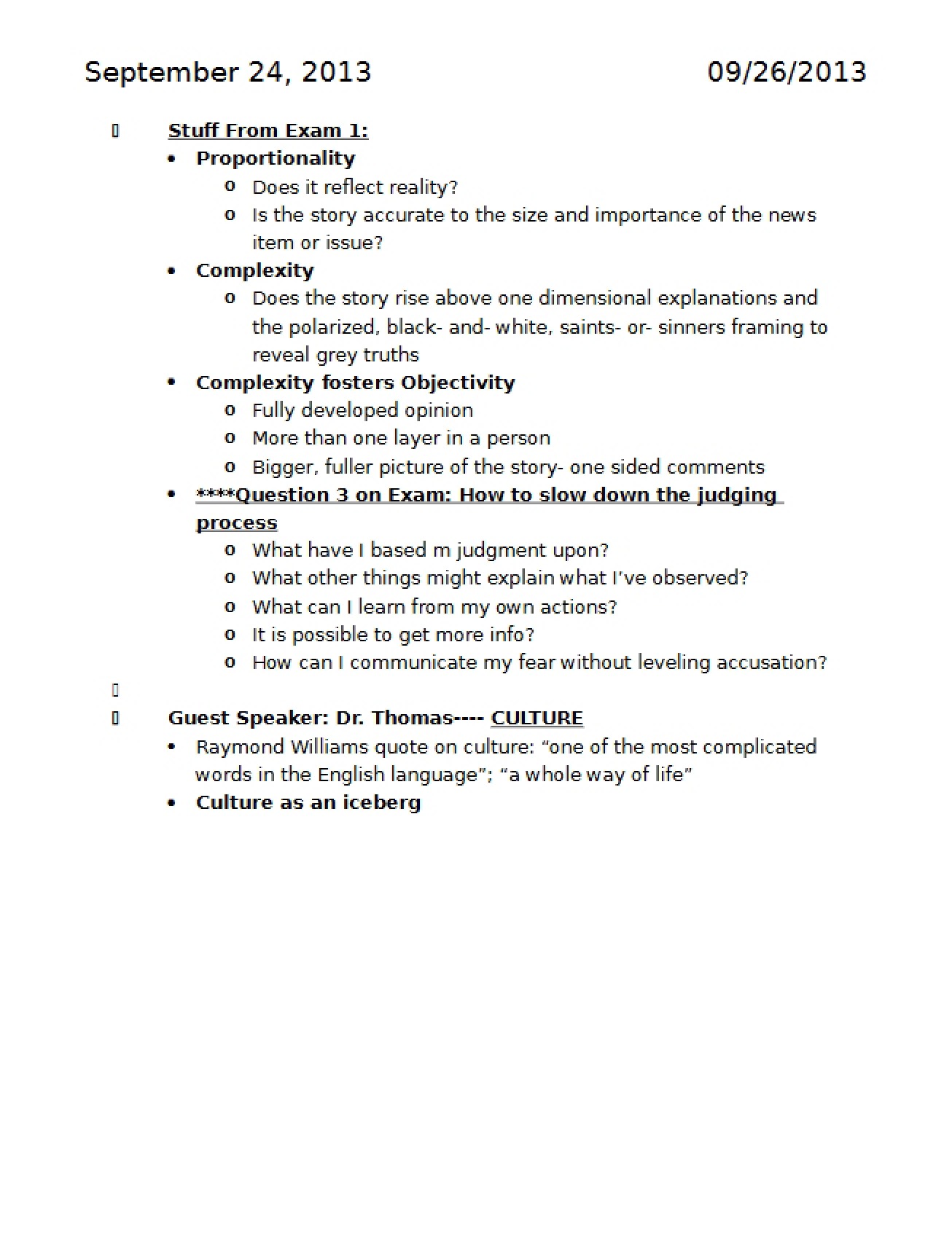 Second Examination for Journalism 2000