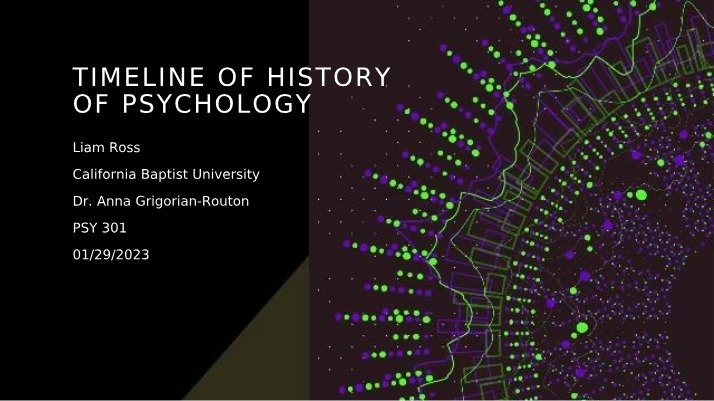 History of Psychology Timeline