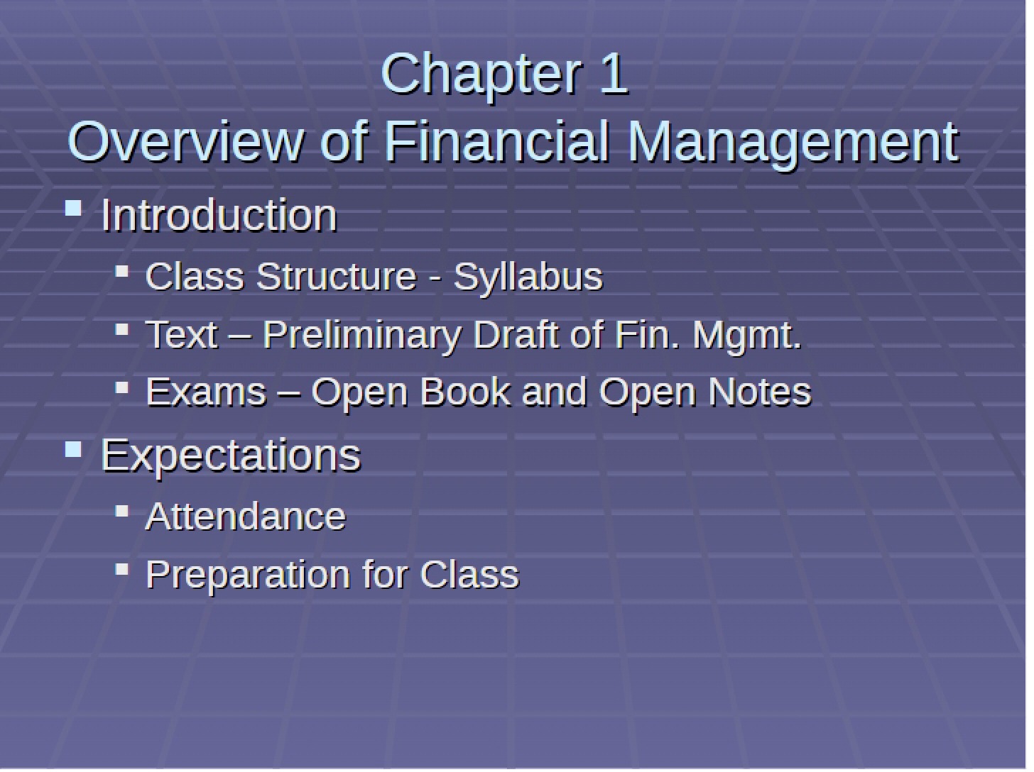 Financial Management Overview