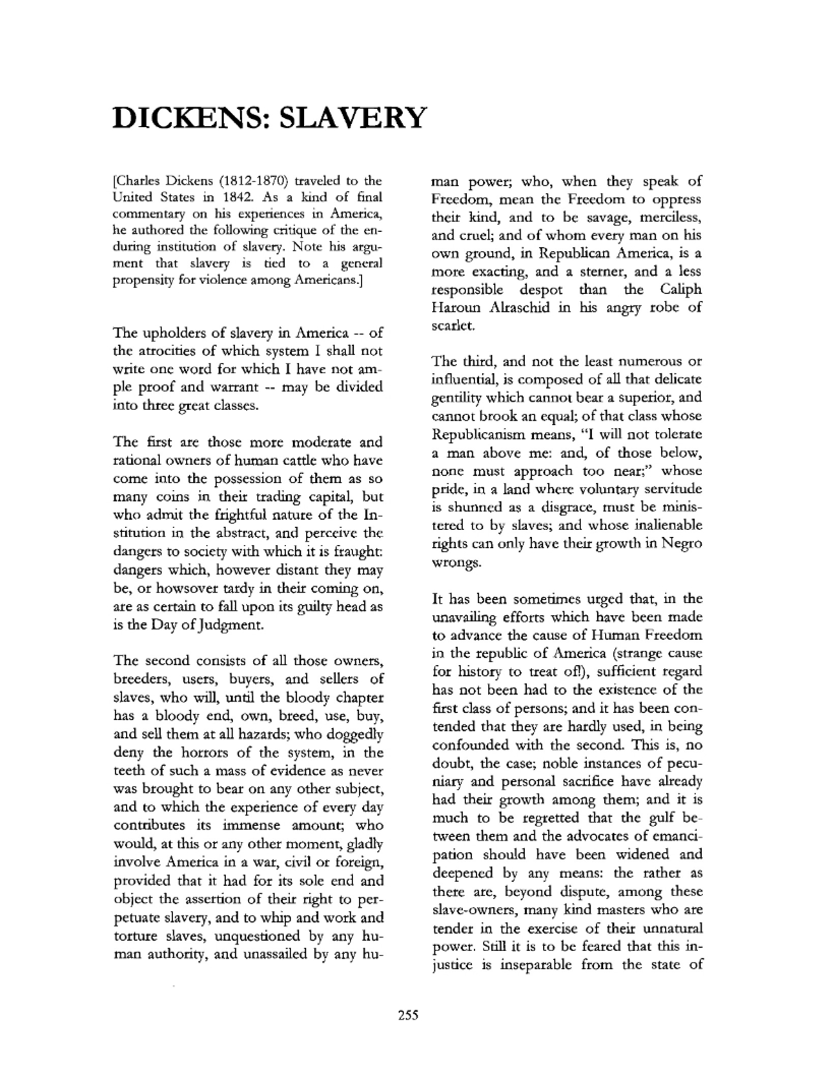 History of Enslavement