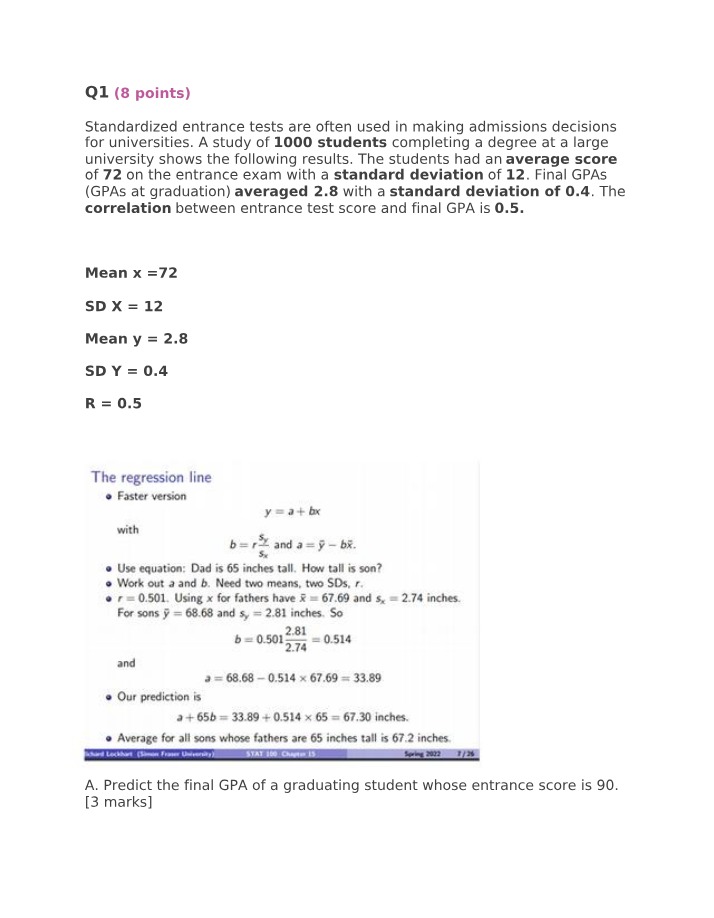 Statistics Assignment 6