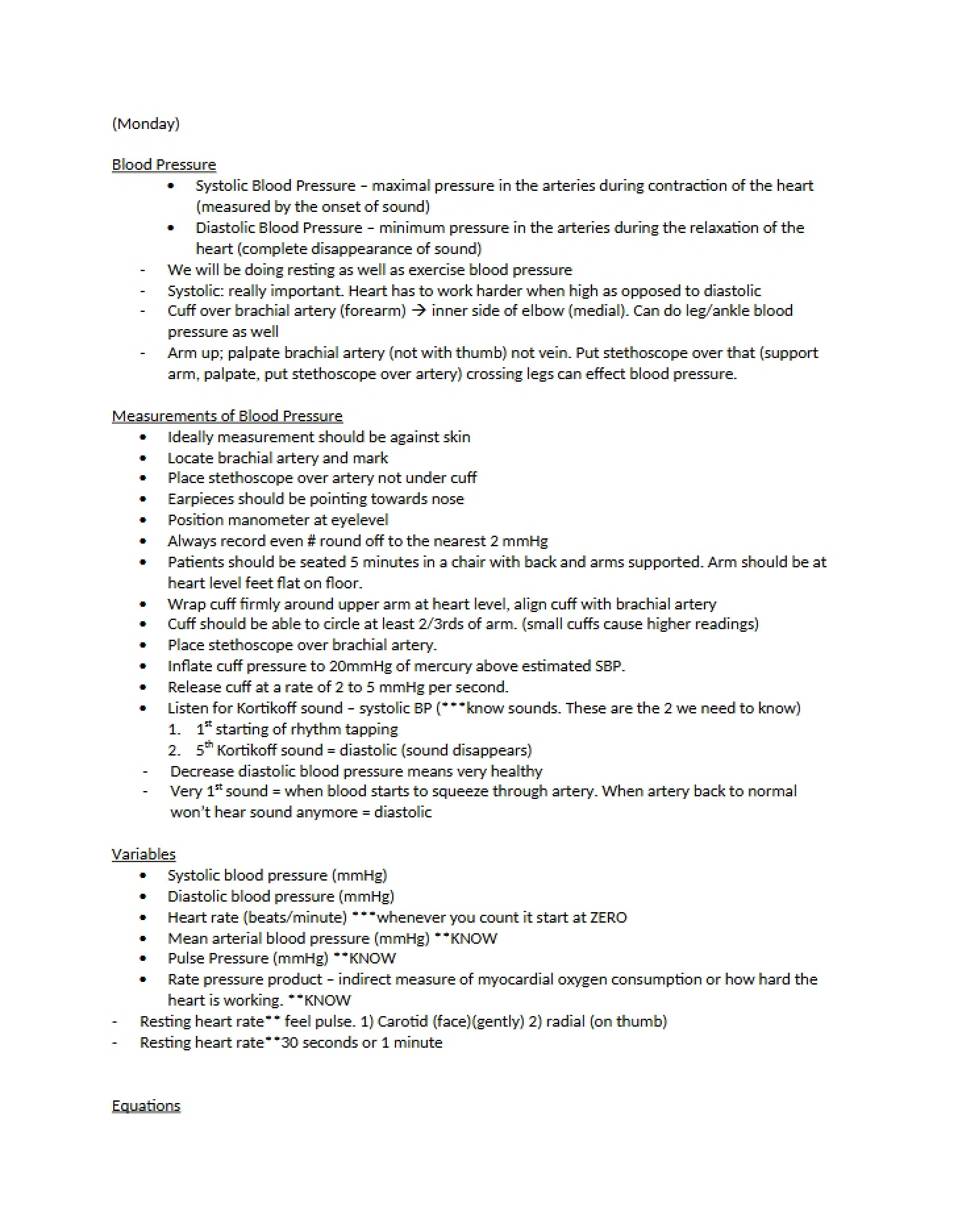 BP Notes