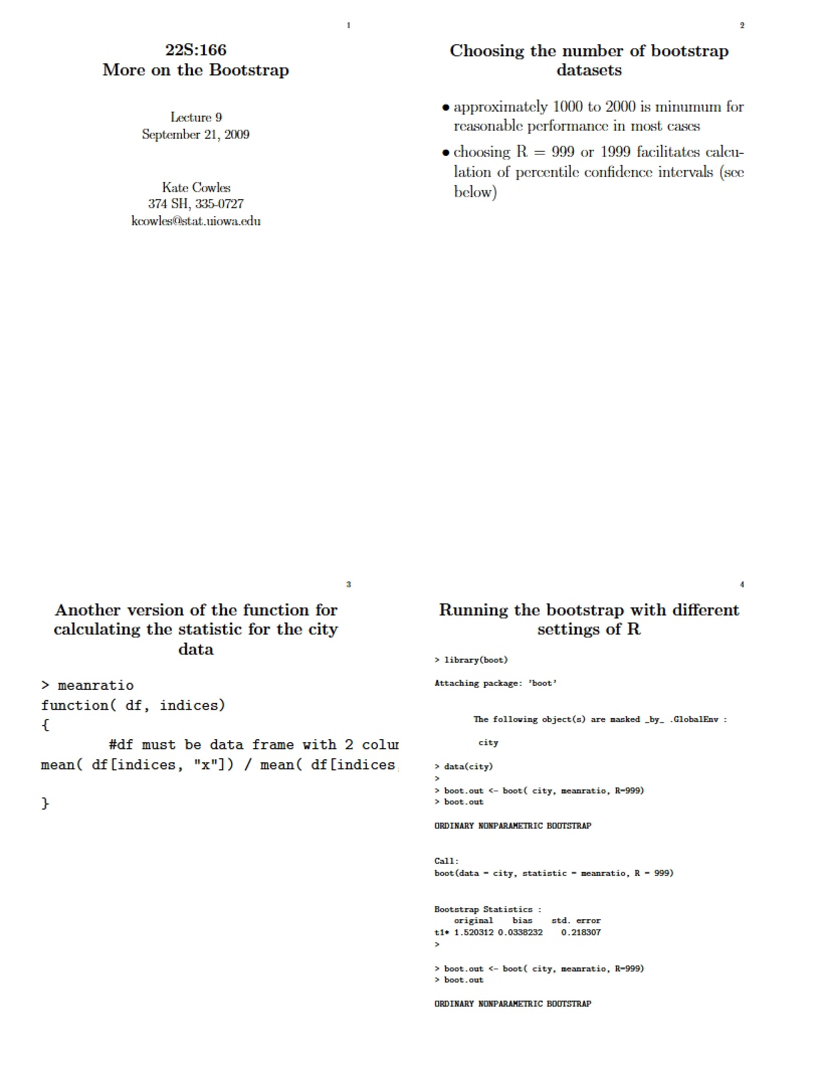 Bootstrap Advanced Topics