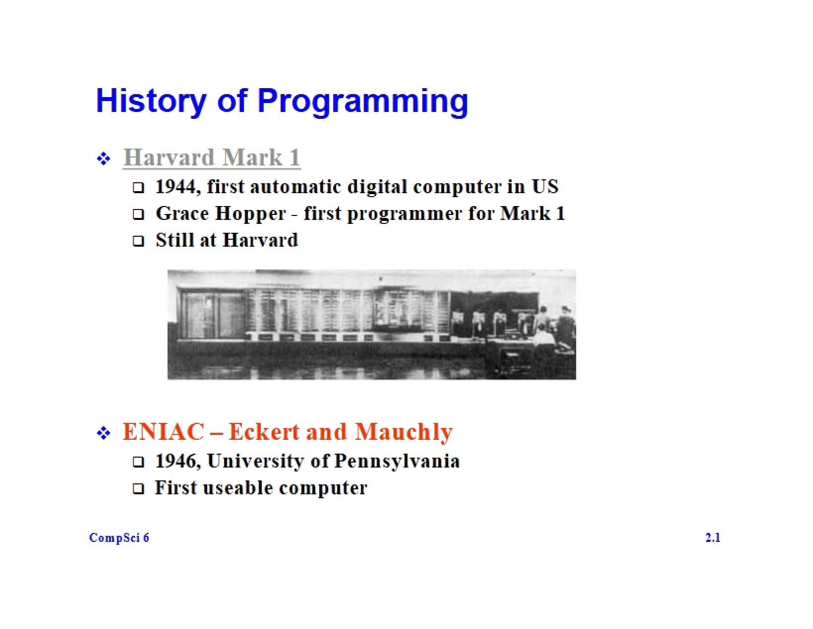 Origins of Computer Programming