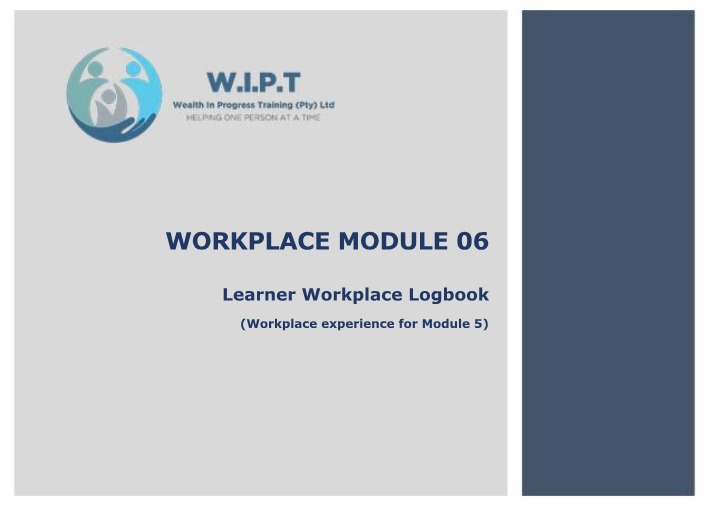 Workplace Module 06 - Conducting Learner Assessments