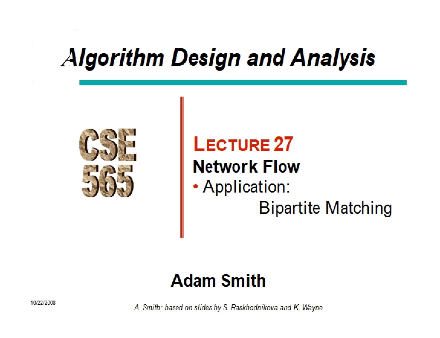 Network Flow Algorithms