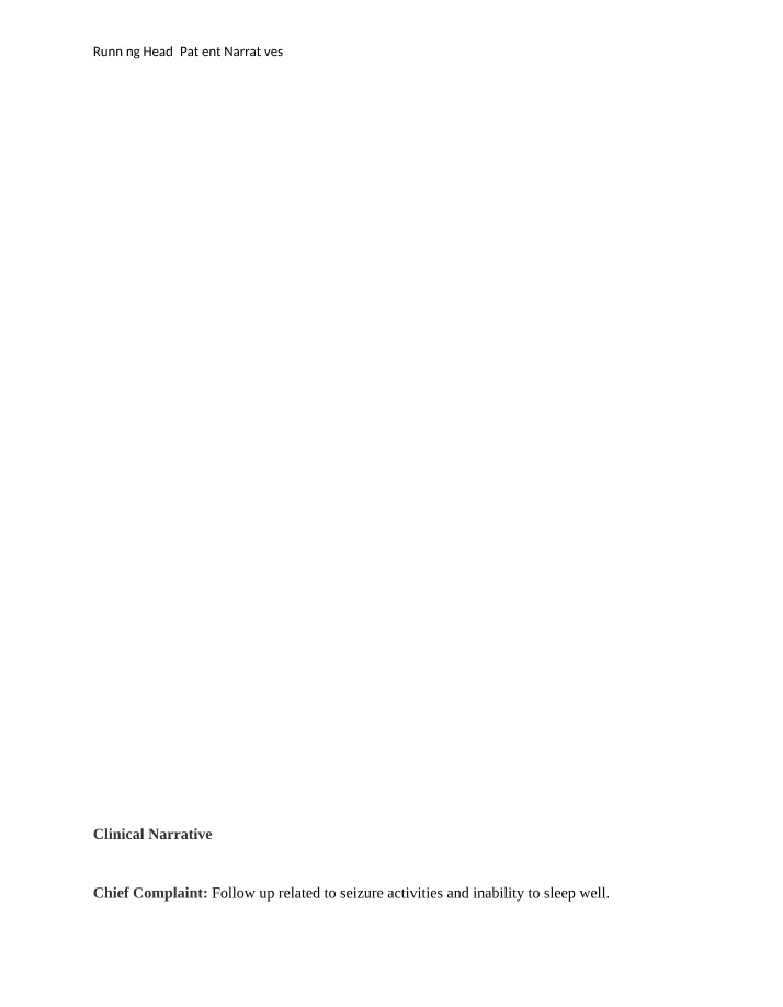 Clinical Narrative for Week 66