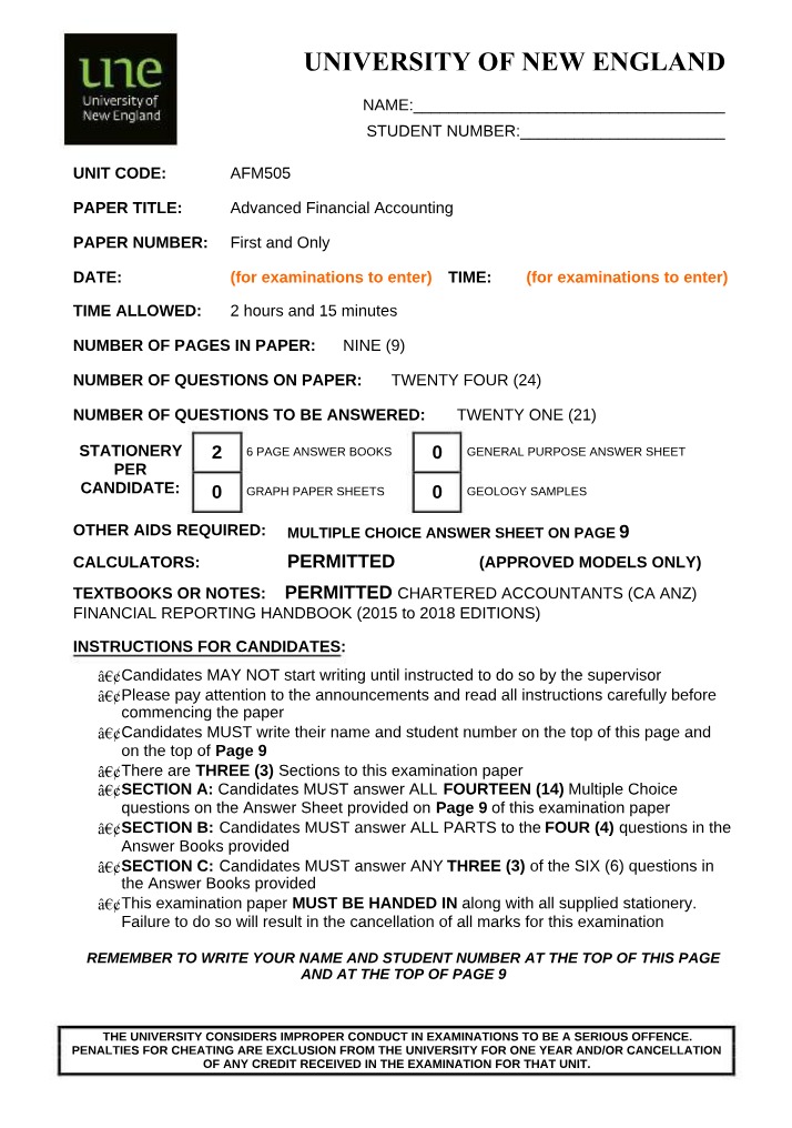 Consolidated Financial Statements - Advanced Financial Accounting