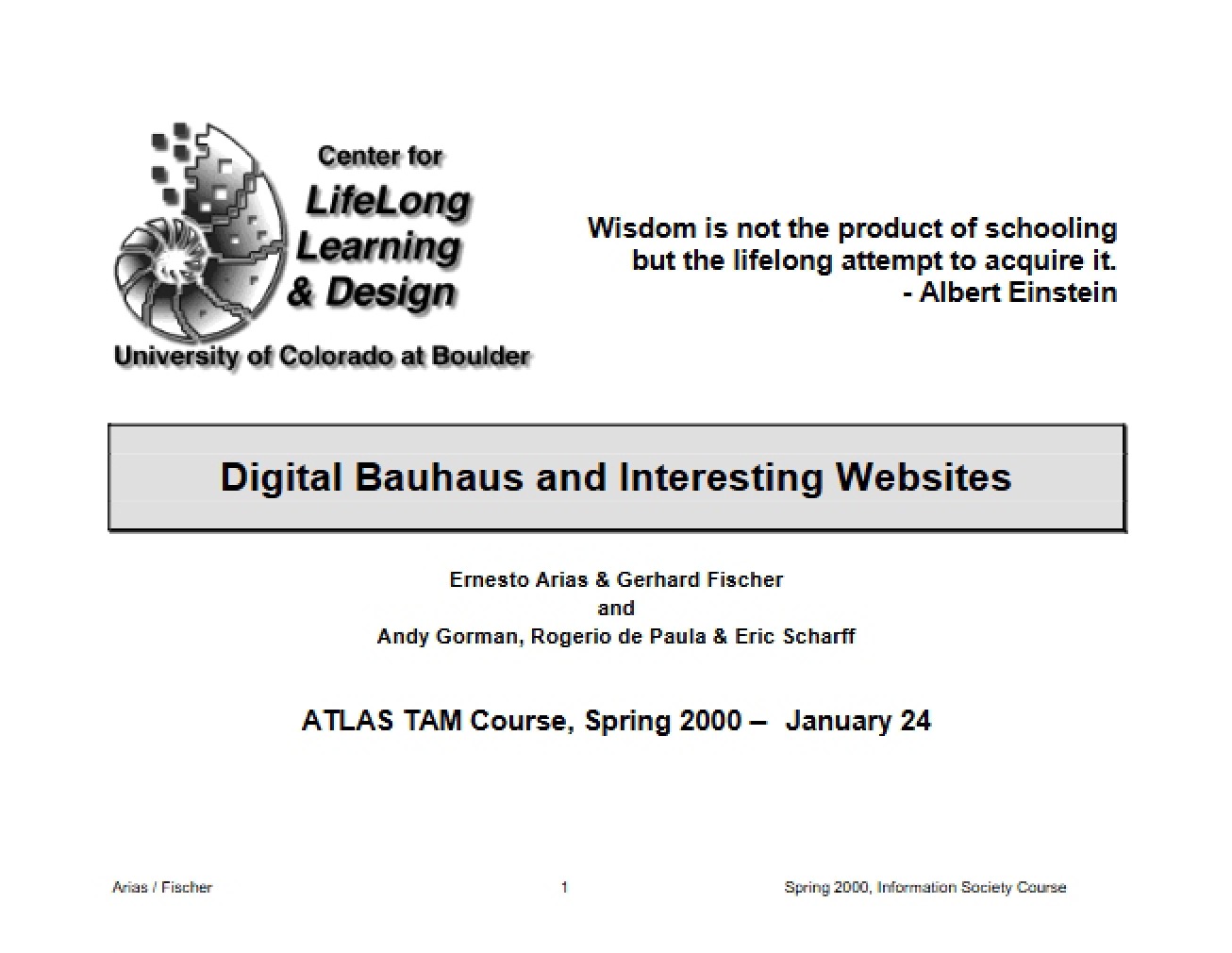 Digital Bauhaus and a Collection of Interesting Websites
