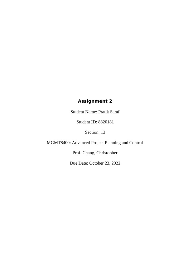 MGMT8400 - Assignment 2