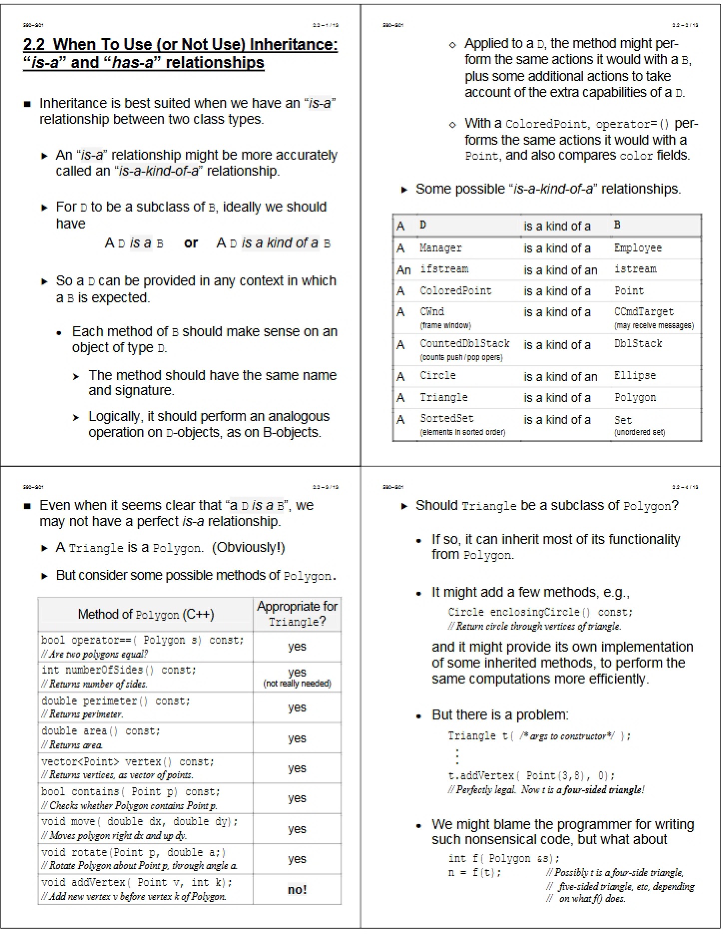 Topic Coverage Section 2.2