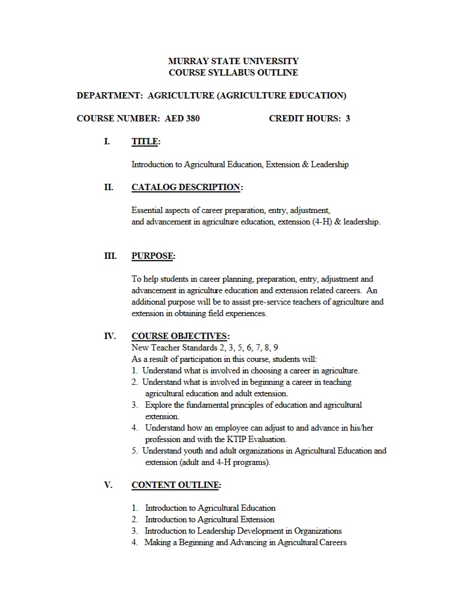 Syllabus