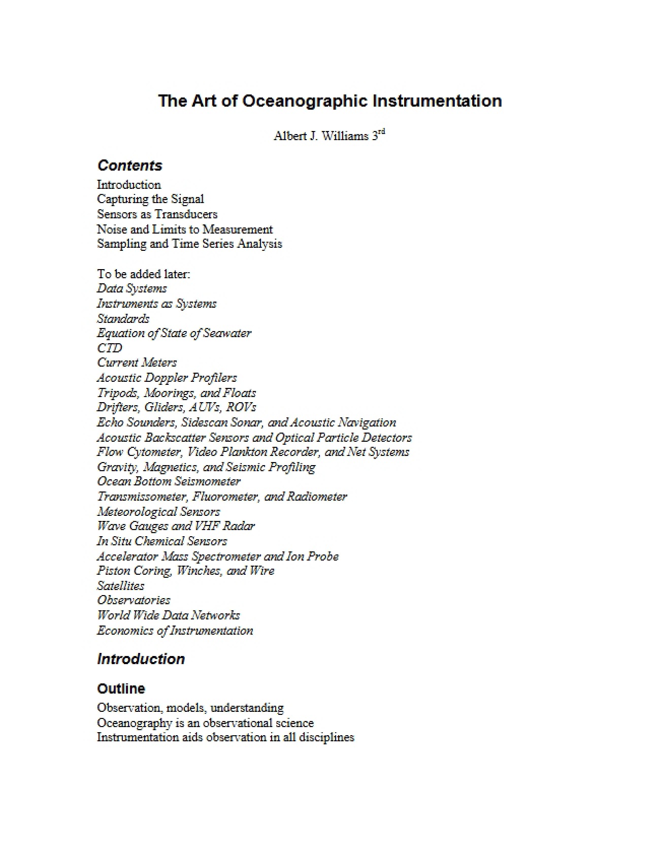 Oceanographic Instrumentation Artistry