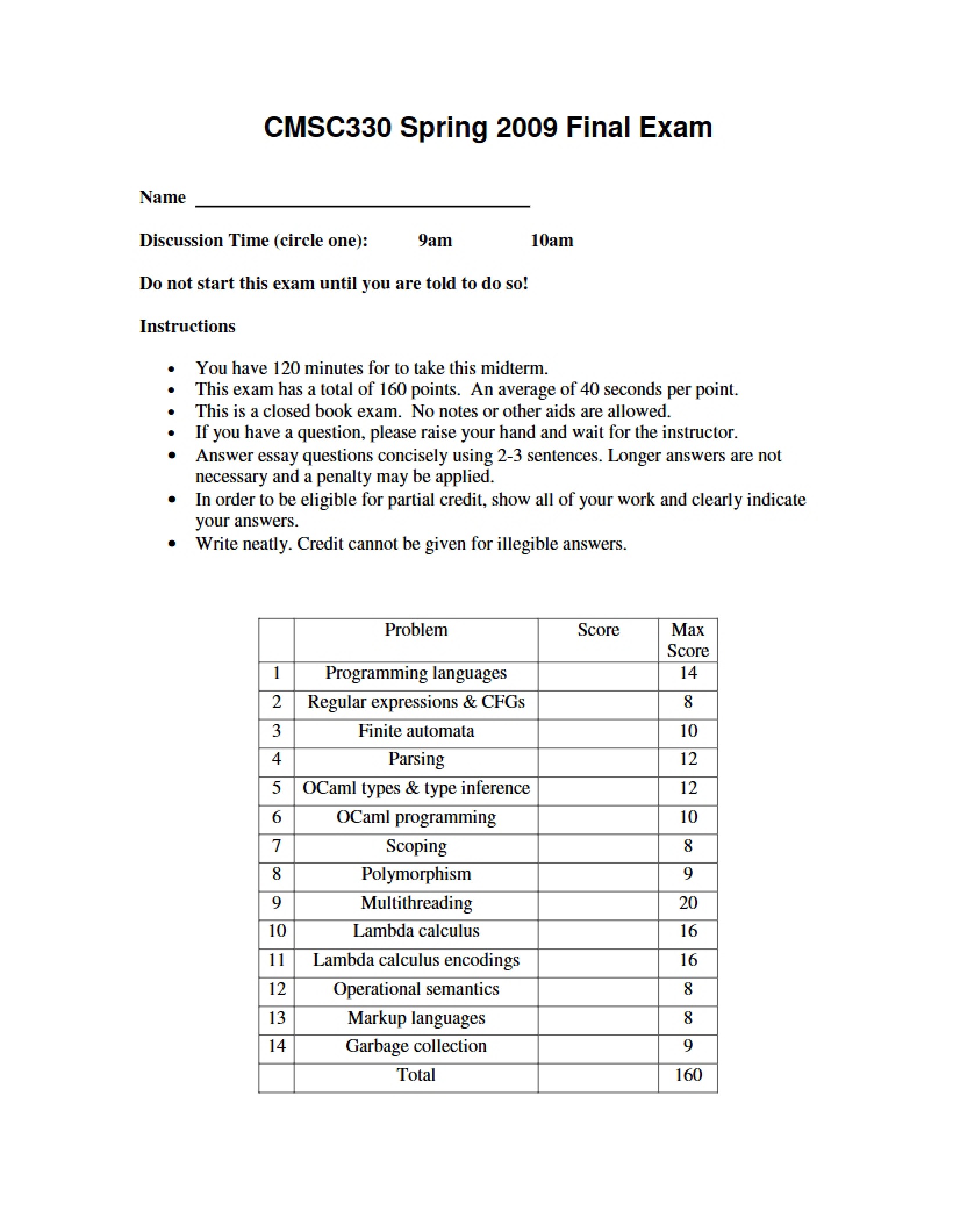Course Final