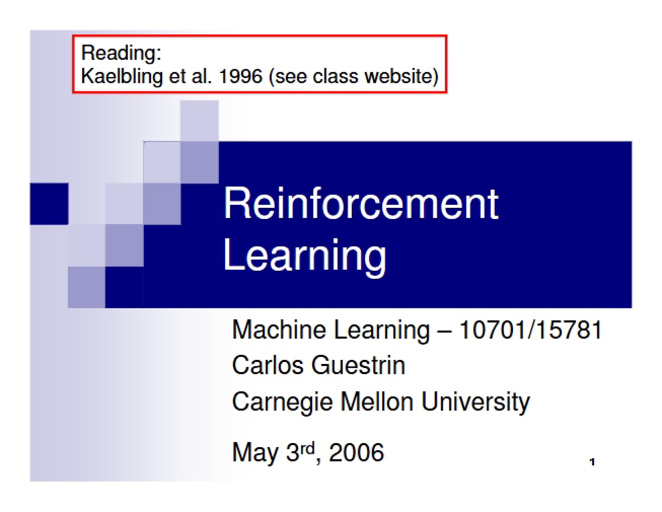 Learning via Reinforcement